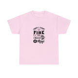 First I light the Fire then I Braai Things  South African Shirt,  Afrikaans / Braai Unisex Heavy Cotton Tee