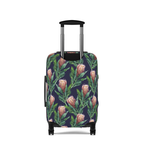 South African Protea Floral Custom Designed Luggage Cover Modern Luggage Protector Suitcase Cover, Carry on luggage Wrap, luggage Cover