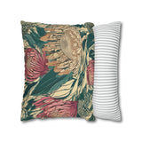 South African Protea Spun Polyester Pillowcase -Pillow not included