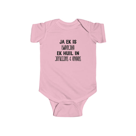 South African Afrikaans Baby Unisex Infant Fine Jersey Bodysuit - Shipped from the UK