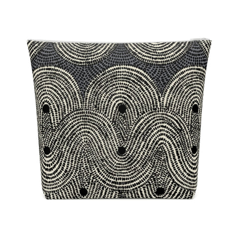 South African Waves African print Cotton Cosmetic Bag