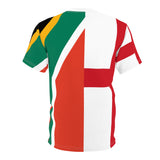 South African Flag and England Flag Unisex T-shirt