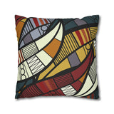 African abstract warm colours Pillowcase Cover only - no filling is included