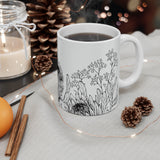 South African Protea 11oz  1xWhite Mug