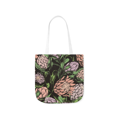 South African Protea Polyester Canvas Tote Bag