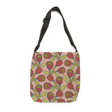 South African  Protea Tote bag African print design Protea Adjustable