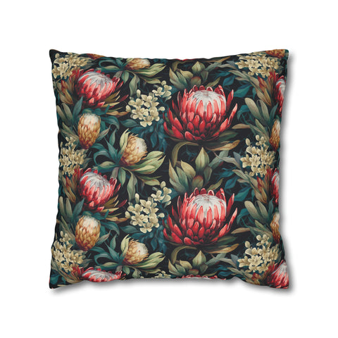 South African Protea Spun Polyester Pillowcase