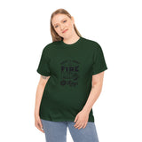 First I light the Fire then I Braai Things  South African Shirt,  Afrikaans / Braai Unisex Heavy Cotton Tee