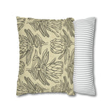 South African Protea Spun Polyester Pillowcase- Shipped from UK/USA/AUS