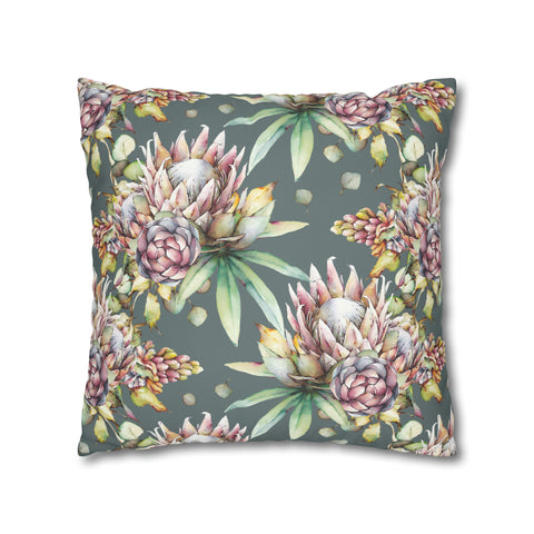 South African Protea Spun Polyester Pillowcase