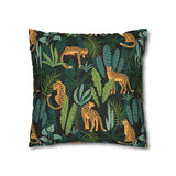 African pattern with Leopards. Pillowcase Cover only - no filling is included