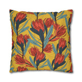 South African Protea Spun Polyester Pillowcase