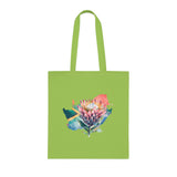 South African Afrikaans Protea Cotton Tote