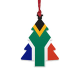 Wooden Ornaments South African Flag