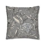 South African Protea Spun Polyester Pillowcase -Pillow not included