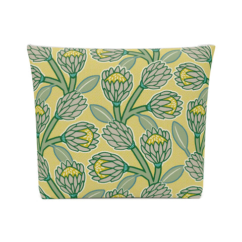 South African Protea Cotton Cosmetic Bag