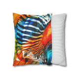 African Zebra Pillowcase Cover only - no filling is included