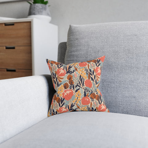 South African Protea Square Pillow