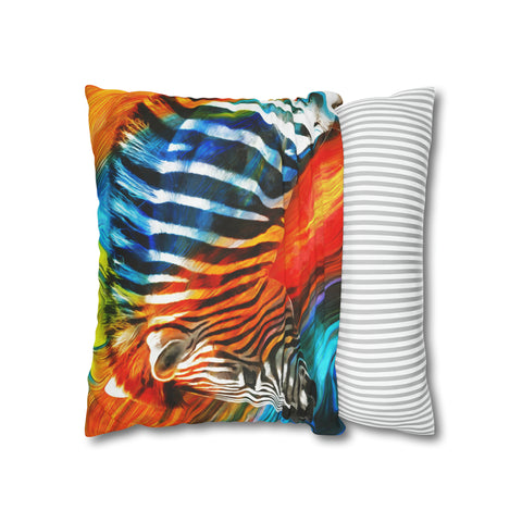 African Zebra Pillowcase Cover only - no filling is included