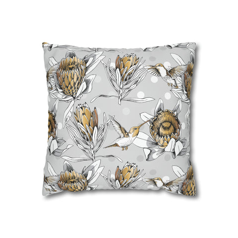 South African Protea Spun Polyester Pillowcase