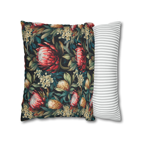 South African Protea Spun Polyester Pillowcase