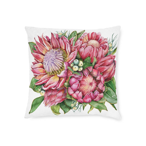 South African Protea Square Pillow