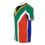 South African Flag Unisex Cut & Sew Tee