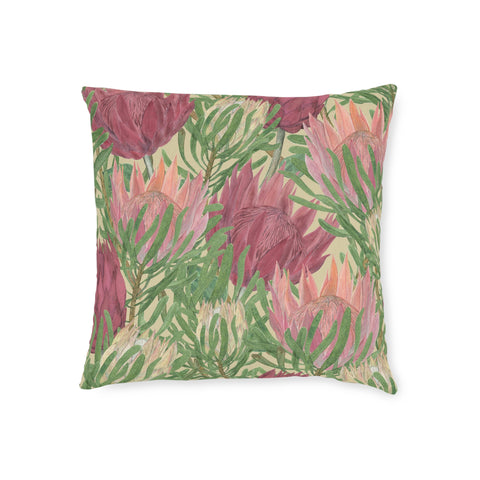 South African Protea Square Pillow