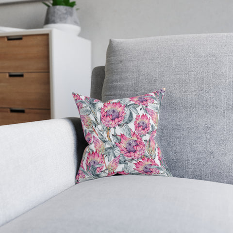 South African Protea Square Pillow