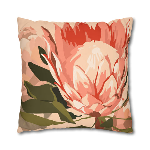 South African Protea Pillowcase Cover only - no filling is included