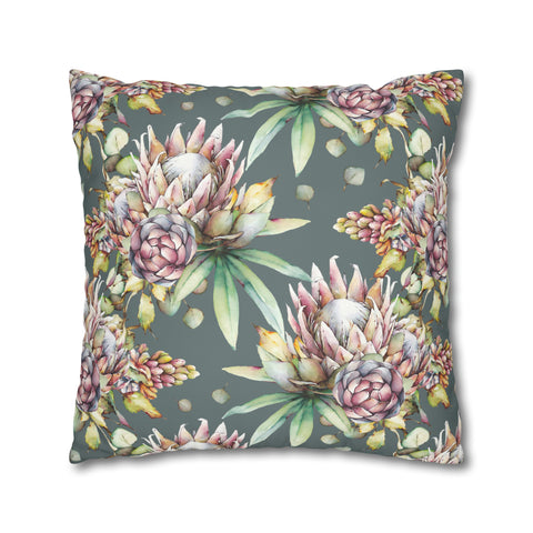 South African Protea Spun Polyester Pillowcase