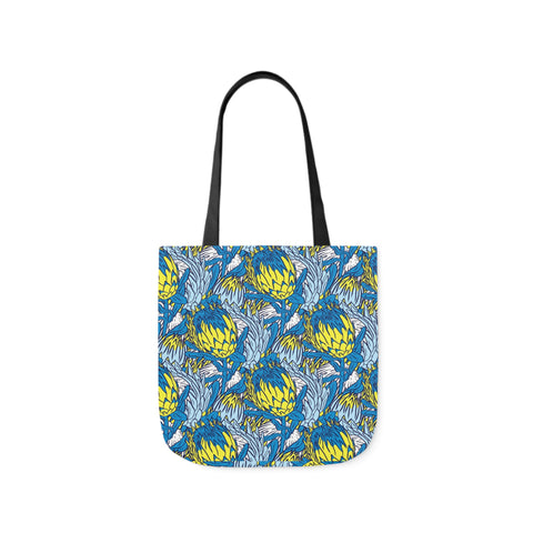 South African Protea Polyester Canvas Tote Bag