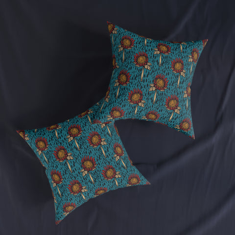 South African Protea Square Pillow