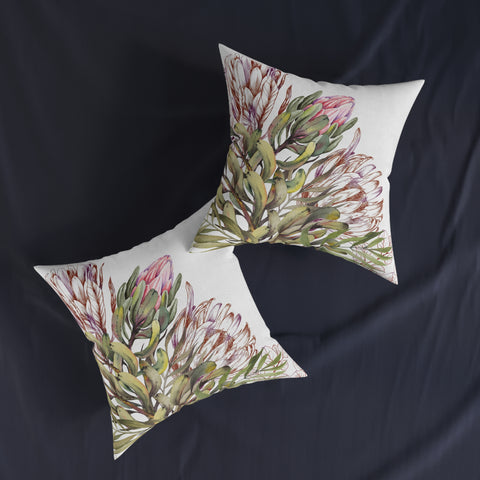 South African Protea Square Pillow