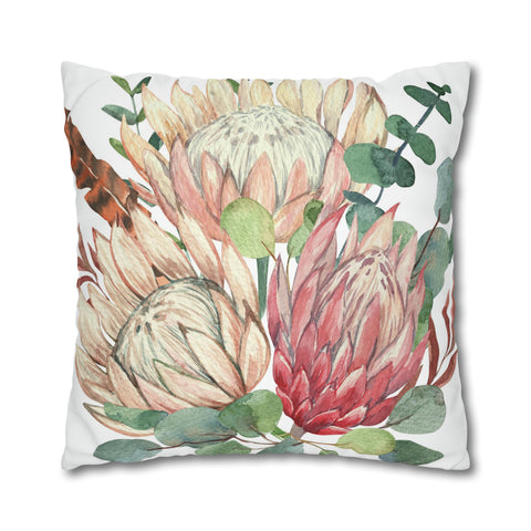 South African Protea Pillowcase Cover only - no filling is included