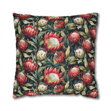 South African Protea Spun Polyester Pillowcase - Shipped from UK/USA/AUS