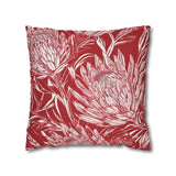 South African Protea Spun Polyester Pillowcase -Pillow not included