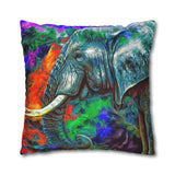 African Elephant Pillowcase Cover only - no filling is included