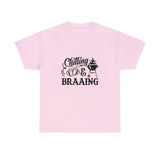 South African Chilling and Braaing Shirt,  Afrikaans / Braai Unisex Heavy Cotton Tee