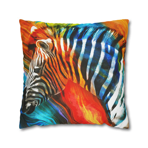 African Zebra Pillowcase Cover only - no filling is included