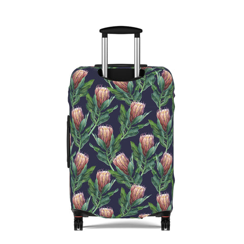 South African Protea Floral Custom Designed Luggage Cover Modern Luggage Protector Suitcase Cover, Carry on luggage Wrap, luggage Cover