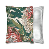 South African Protea Spun Polyester Pillowcase -Pillow not included