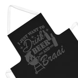 South African Drink Beer and Braai Adult Apron