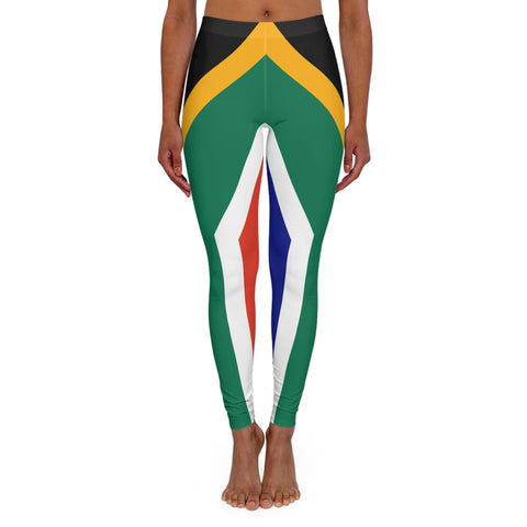 South African Flag Protea Spandex Yoga leggings Women's Spandex Leggings