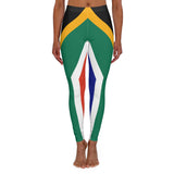 South African Flag Protea Spandex Yoga leggings Women's Spandex Leggings