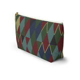 South African Ethnic Print Make up bag, Pencil Case Accessory Pouch w T-bottom