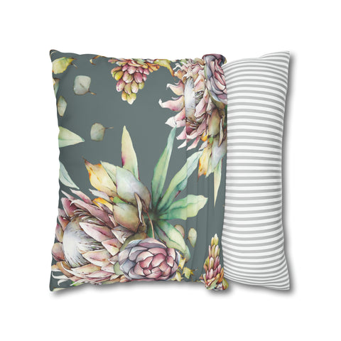 South African Protea Pillowcase Cover only - no filling is included