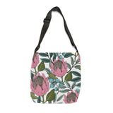 South African  Protea Tote bag African print design Protea Adjustable