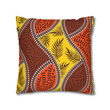 African Leaves and colours Pillowcase Cover only - no filling is included