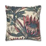 South African Protea Spun Polyester Pillowcase -Pillow not included